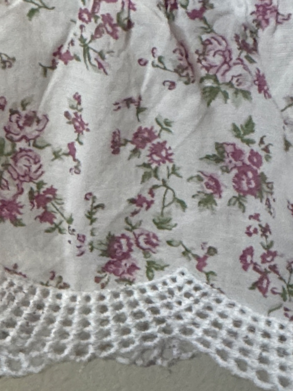 Rachel Ashwell Shabby Chic Ditsy Floral Cotton Babydoll Nightgown - Picture 6 of 10